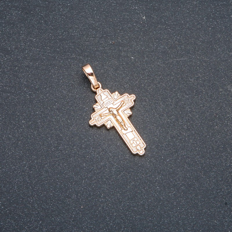 Pandant Xuping placare cu aur 18K — Cruce, diametrul 35x18 mm +