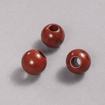 Mărgea Pandora din jasper roșu, 16x14 mm