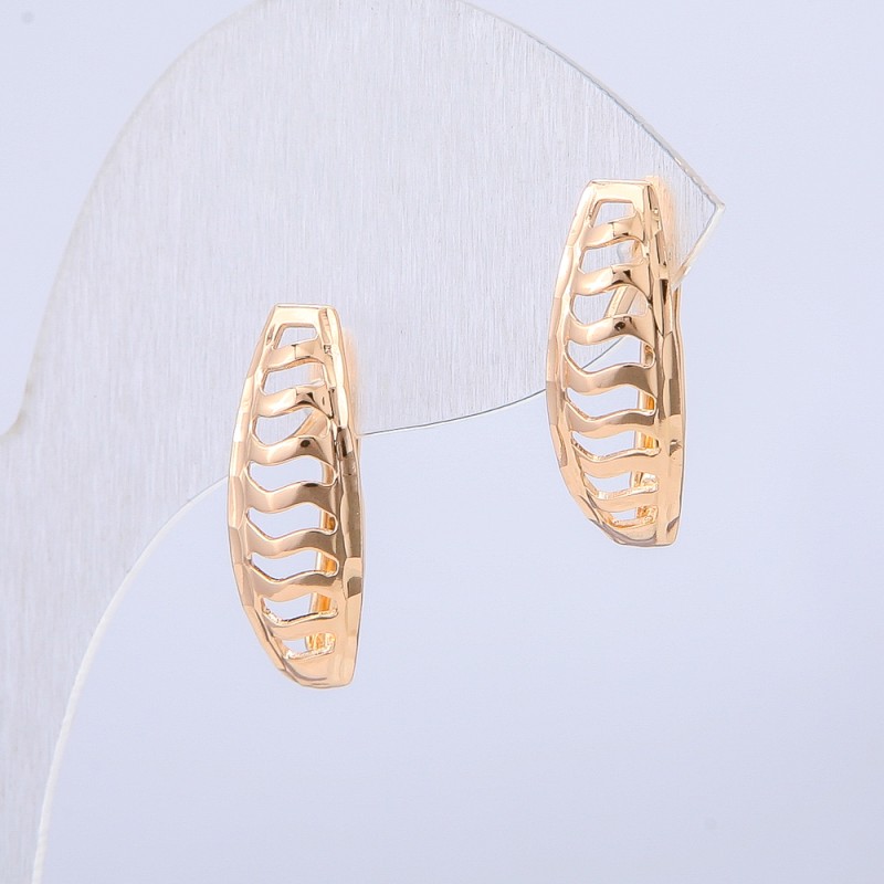 Cercei Xuping placare cu aur 18K, diametrul 20×7 mm +
