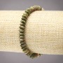 Brățară elastică din piatră naturală: jasper, heliotrop și unakit, rondele netede, diametru 6x3 mm+