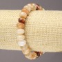 Brățară pe elastic din carneol natural, rondel net, diametrul 9x7 mm+