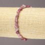 Brățară elastică din piatră naturală turmalin fațetată, diametru 5×7 mm +