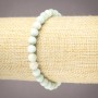 Brățară pe elastic din piatră naturală larimar, mărgele netede, diametrul de 6 mm+