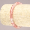 Brățară pe elastic din calcedon natural, cilindru neted, diametrul 10×6 mm