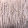 Mărgele din cristal ceh pe șnur, piersică mată, rondel tăiat, diametrul 3×2,5 mm, lungime 36–38 cm