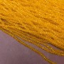 Mărgele din cristal ceh pe fir, galbene solare transparente, rondeluri fațetate, diametrul 3×2,5 mm, lungime 36–38 cm