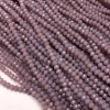 Mărgele mov mat din cristal ceh pe fir, rondel facetat, diametru 3,5×3 mm, lungime 36–38 cm +