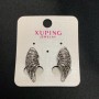 Cercei Xuping placare cu rodiu, cu pietre albe, diametrul 23×10 mm +