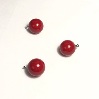 Pandantiv «Perla» (plastic), diametrul 12 mm, set de 10 bucăți