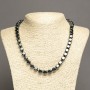 Colier din hematit cuburi, diametrul 8×8 mm ±, lungime 45 cm ±