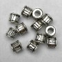 Furnitură pentru mărgele-inserații, culoare metalică 'argintiu', 5x4,5 mm, finisaj 26 buc.