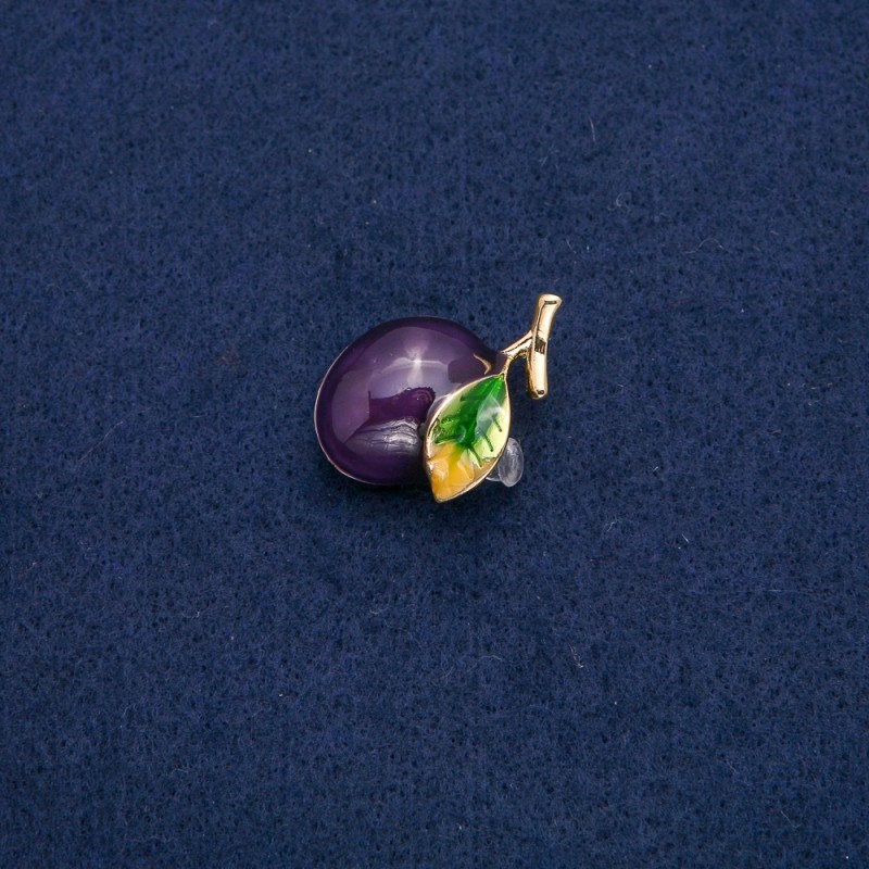 Broșă-pandantiv Prun 30x22mm +