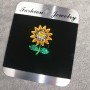 Broșă floare de soare 26x19 mm