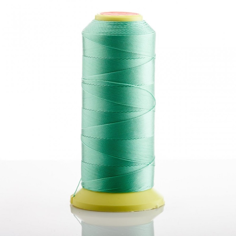 Bobină de fir de nylon verde mentă, diametrul 0,6 mm, pentru artizanat, 500 m