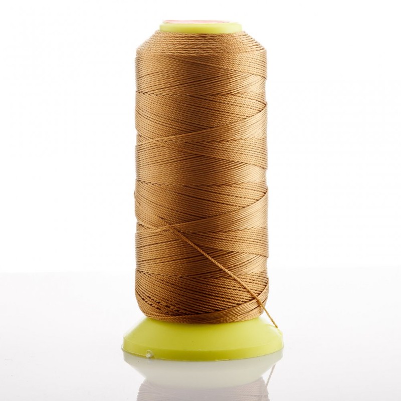 Fir pe bobină bej din nylon, diametrul 0,6 mm, pentru lucrări manuale, 500 m