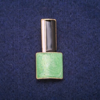 Broșă «Lac» verde cu email