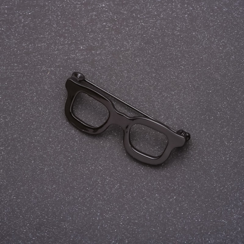 Broșă Ochelari mini negri 42×15 mm