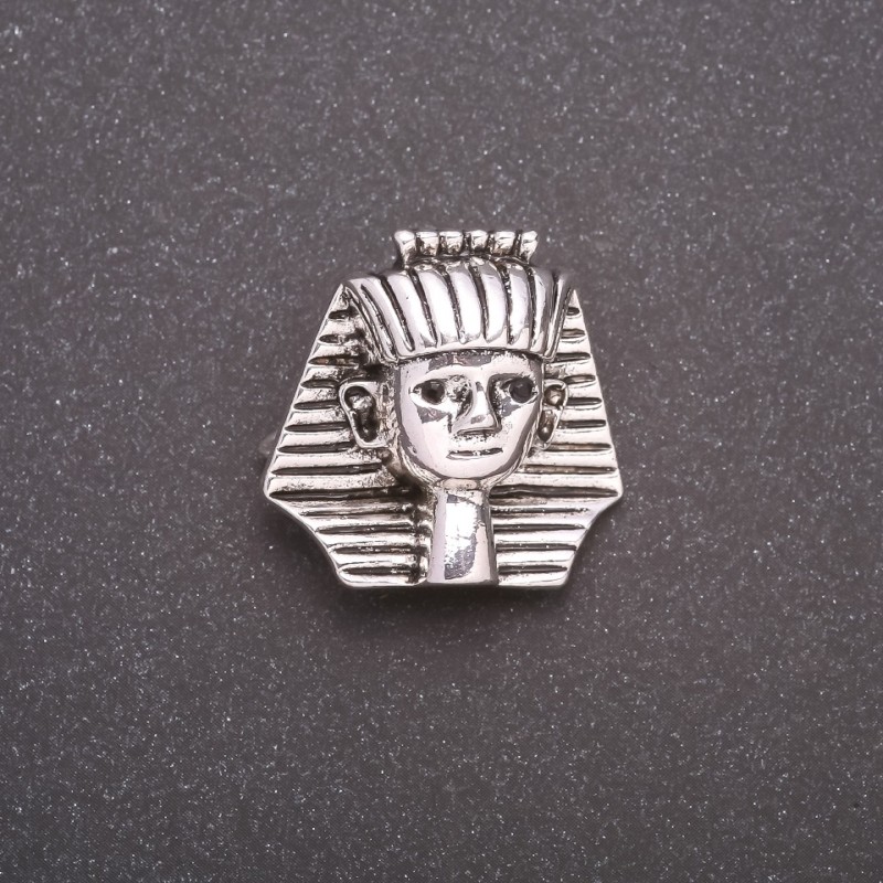 Broșă «Faraon» din metal gri 25x25 mm