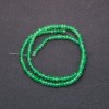 Mărgele din piatră sintetică colorată «Crizolit» rondel tăiat, diametrul 4×2 mm, șnur de 38 cm