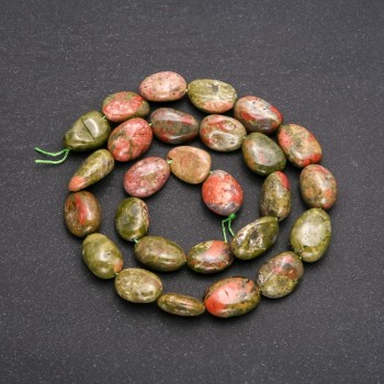 Mărgele din heliotrop, cu tăietură facetată, diametrul 10×14 mm, lungime 38 cm