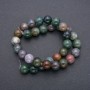 Mărgele din jasper colorat, piatră naturală, bilă netedă, diametrul 12 mm, lungime de aproximativ 39 cm pe fir