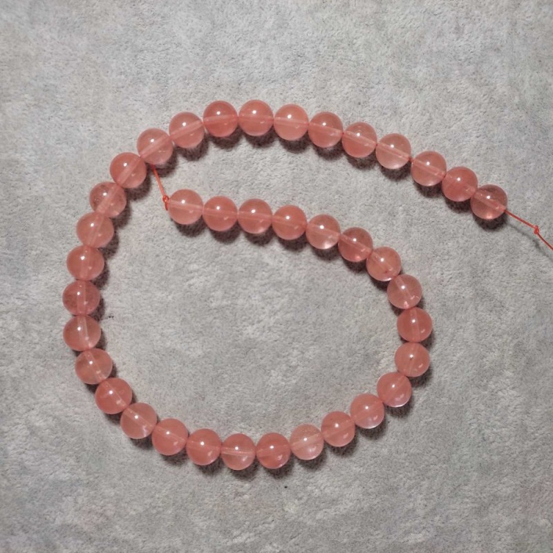 Mărgele artificiale din calcedonie, bile netede, diametrul 10 mm, pe șir de 38 cm