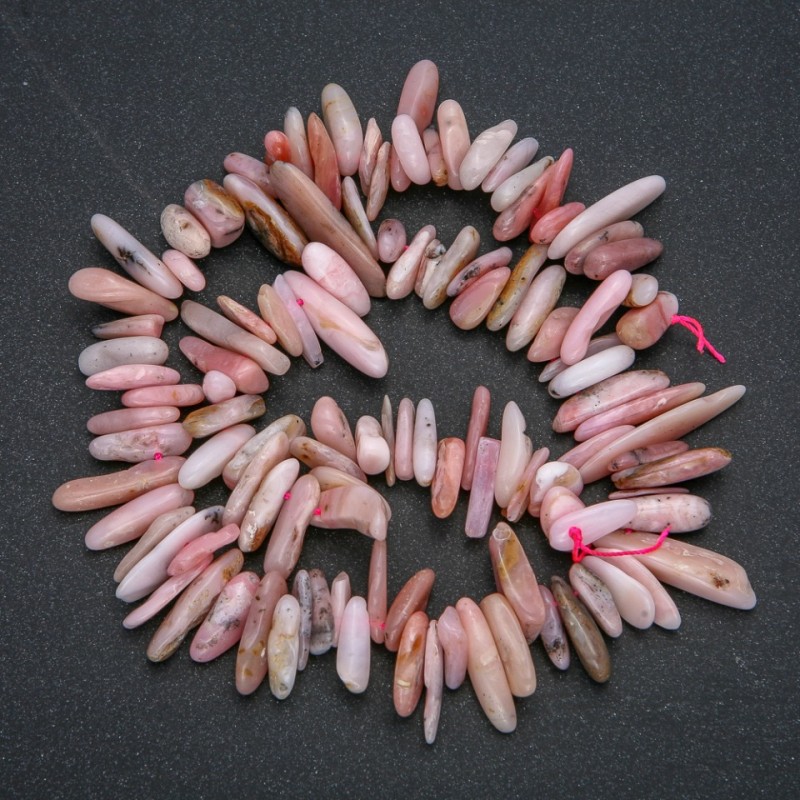 Șnur din opal natural, fragmente în formă de ac, diametrul 18x6 mm, lungime 41 cm +