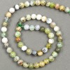 Piatră naturală Opal verde, mărgele pe șnur, diametrul 6,5 mm, lungime 39 cm