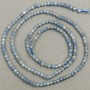 Mărgele fațetate din labradorit natural pe șnur, diametru 2 mm ±, lungime 41 cm ±