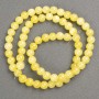 Mărgele pe fir Citrin (acrilic artificial) bile lucioase, diametrul 6 mm +/-, lungime 40 cm+
