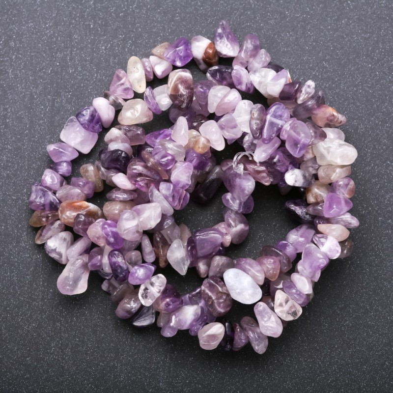 Mărgele din ametrin, piatră naturală, diametrul 7×3 mm (±), lungime 80 cm pe ata