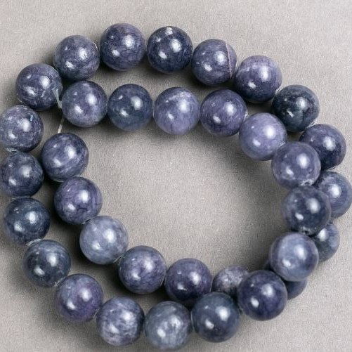 Mărgele ametist (acrilic artificial) pe fir, bilă netedă, diametrul 12,5 mm, lungime 40 cm