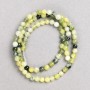 Mărgele Ofit (acrilic sintetic) pe fir, bilă netedă, diametrul 6,5 mm, lungime 38 cm