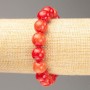 Brățară pe elastic cu coral (acrilic), diametrul 12,5 mm, lungimea 18 cm