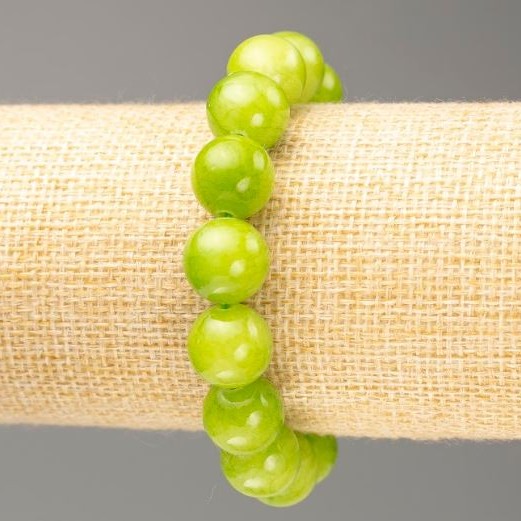 Brățară pe elastic Onix (acrilic artificial), diametrul 12,5 mm+-, lungimea 18 cm+