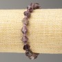 Brățară pe elastic cu turmalină, mărgele biconice tăiate, diametru 8x8 mm, lungime 18 cm