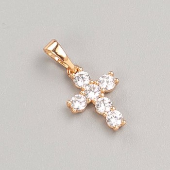 Pandantiv Xuping Crucea placată cu aur 18K, diametru 15×10, 5 mm+