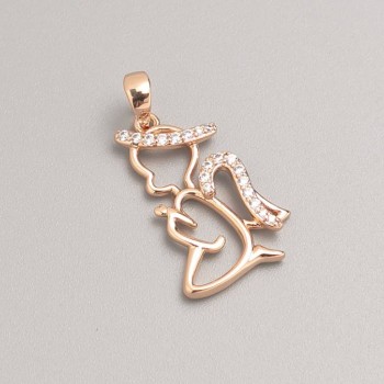 Pandantiv Xuping Placare cu aur 18K Înger, diametrul 20x12 mm+