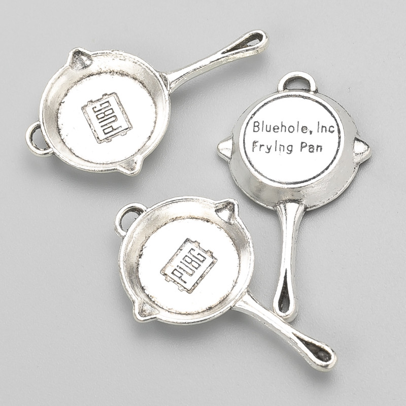 Pandantiv accesorii «Tigaie» 34×20 mm, ambalaj 8 bucăți ±.