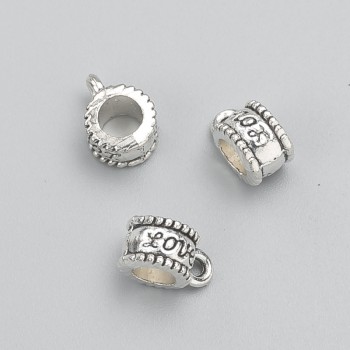 Furnitură bail – suport «Love», diametrul 8×6×11 mm, diametrul orificiului 4,5 mm, ambalaj 20 g, +/- 20 buc.