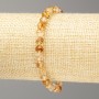 Brățară din citrin natural, mărgele tăiate, diametru 6 mm, lungime 18 cm, pe elastic