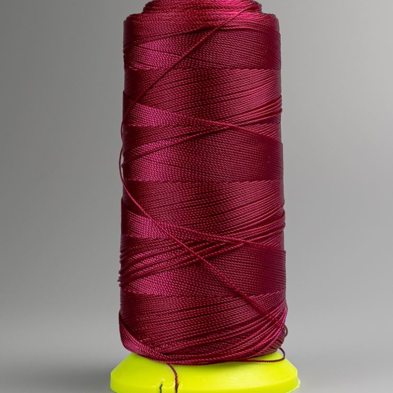 Fir de capron bordo pe bobină, diametrul 0,9 mm, pentru artizanat, 300 m