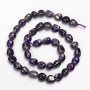 Mărgele din piatră de ametist, tăiate cu fațete, diametru 9×10 mm, lungime 40 cm
