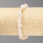 Brățară din morganit natural, tăiată cu fațete, diametrul 8×10 mm +/- pe elastic, lungime 18 cm+