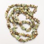 Mărgele din jasper verde natural, granule pe șnur, diametrul 7×3 mm, lungime aproximativă 86 cm +/-