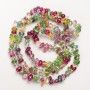 Mărgele din sticlă colorată, tăiate la fațetă, pe fir, diametrul 8×4 mm ±, lungime 80 cm
