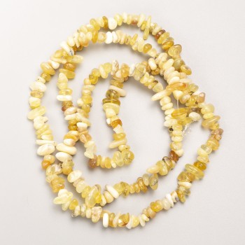 Mărgele din turcoaz galben, granule de piatră naturală, pe fir, diametru 7x3 mm, lungime 80 cm