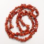 Mărgele din jasper roșu, granule din piatră naturală pe fir, diametrul 8×3 mm, lungime 80 cm +