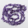 Mărgele de ametist, granule din piatră naturală, diametru 8×3 mm, lungime 82 cm