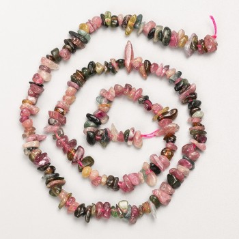 Mărgele de Turmalin, piatră naturală, granule pe șnur, diametrul 5x2 mm, lungime 40 cm